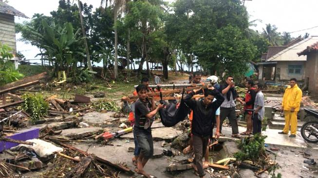 Data Sementara Tsunami Selat Sunda, Tercatat 281 Korban Meninggal, 1.016 Luka, 57 Hilang