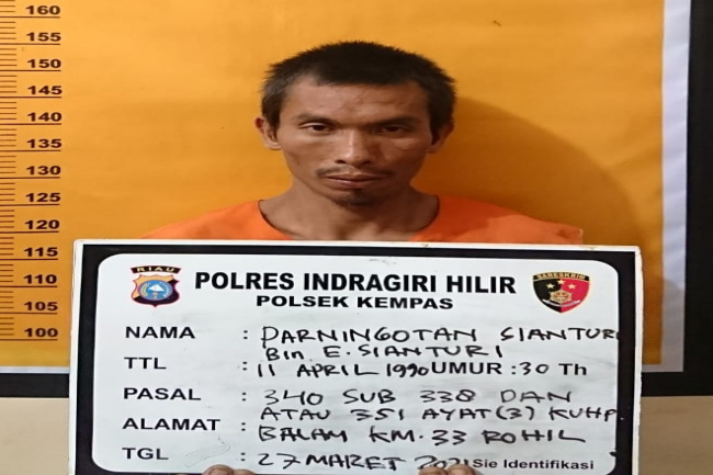 Sakit Hati, Pria di Riau Bunuh Emak-Emak dengan Sadis 