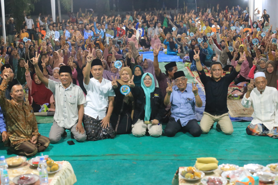 Dihadiri Arwin AS, Kampanye Cabup Afni  di Bungaraya Membludak