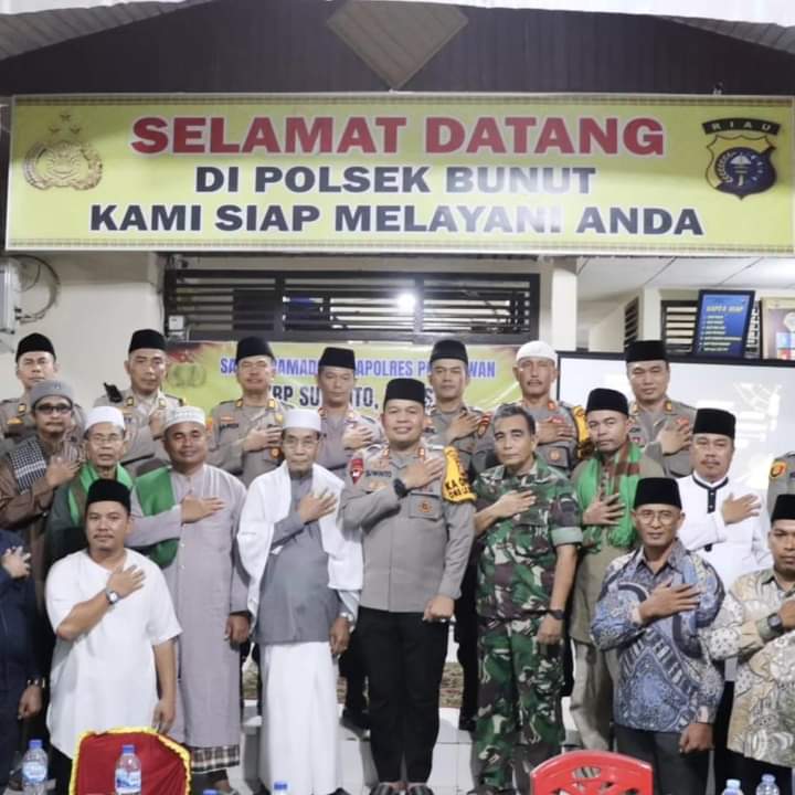 Sambangi Mapolsek Bunut, Polres Pelalawan Gelar Safari Ramadhan