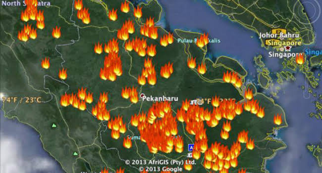 Sumatera Membara, 94 Titik Panas Ditemukan