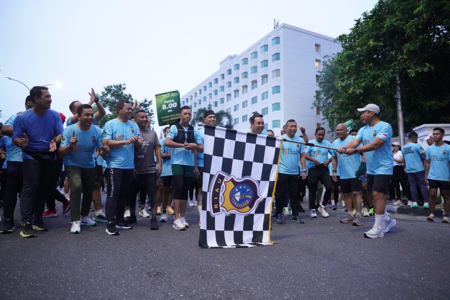 Riau Bhayangkara Run 2025 Resmi Dibuka, Targetkan 15.000 Peserta