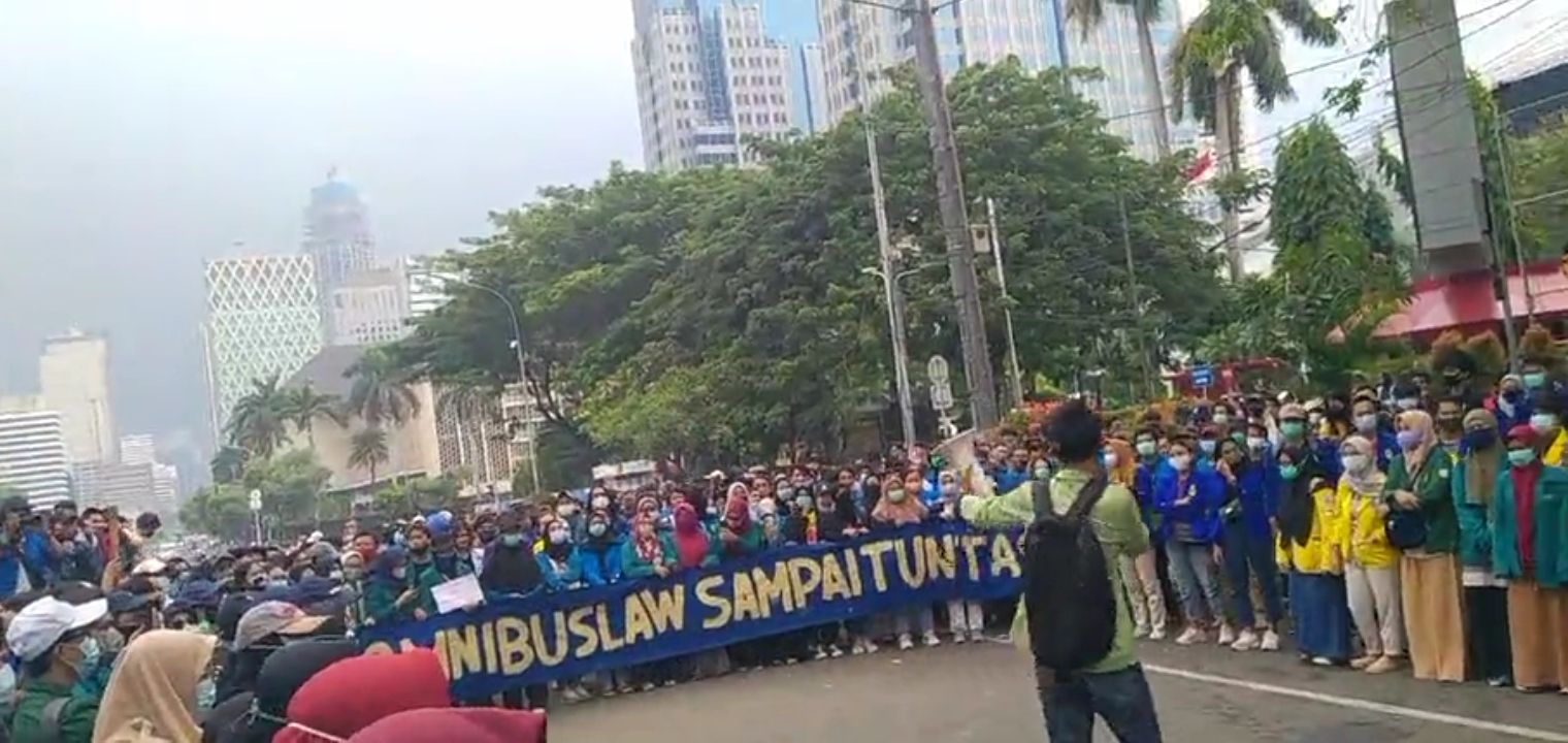 Aksi 10 November, BEM SI Janji Demo Sampai UU Ciptaker Batal 