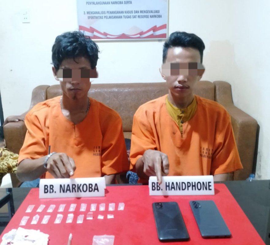 Polisi Amankan 19 Paket Sabu dari Warga Desa Pulau Birandang Kampar