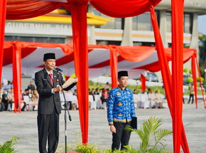 Pimpin Upacara Harkitnas ke-116, Pj Sekdaprov Ajak Generasi Muda Kuasai Teknologi