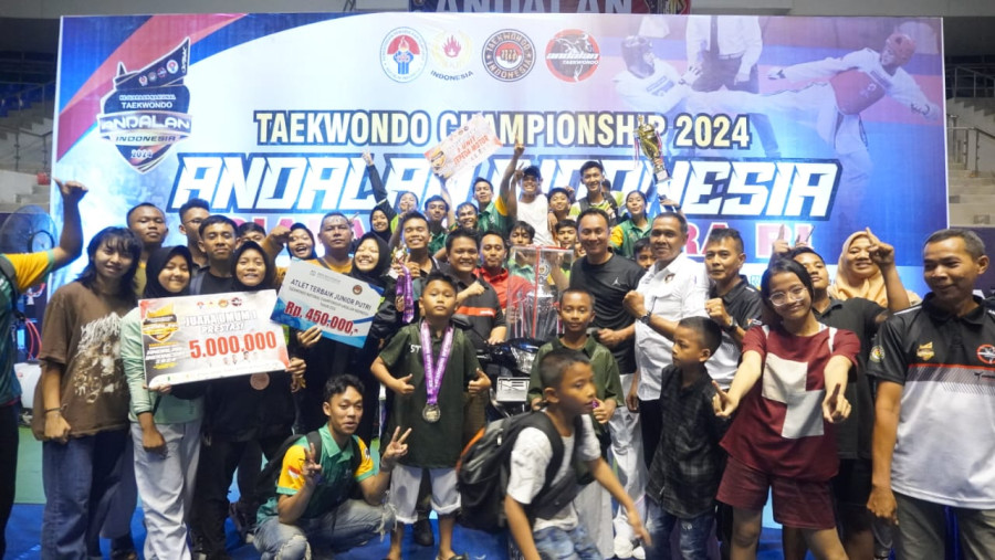 Sumut Juara Umum Piala Kemenpora RI Kejuaraan Taekwondo Andalan Indonesia