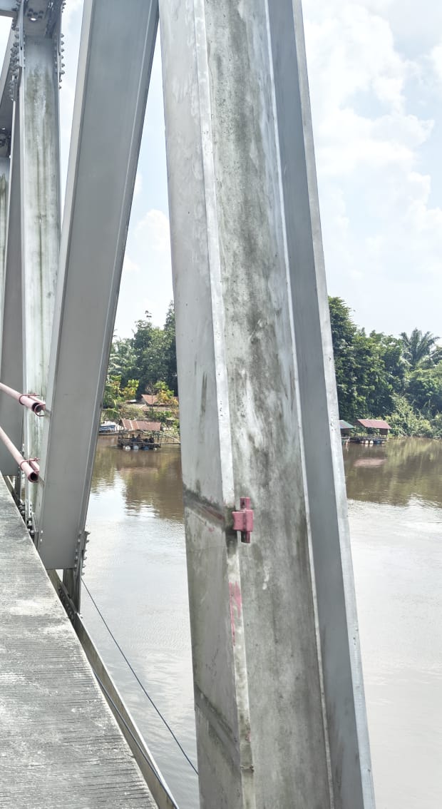Terlalu! Pagar Pembatas Jembatan Siak II Pekanbaru Dicuri