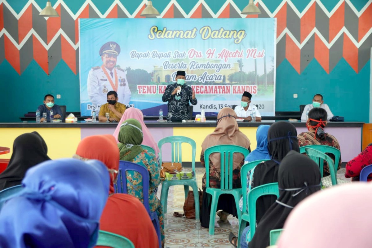 Alfedri ajak Kader PKK dan Posyandu Kecamatan Kandis Putus Penyebaran Covid-19
