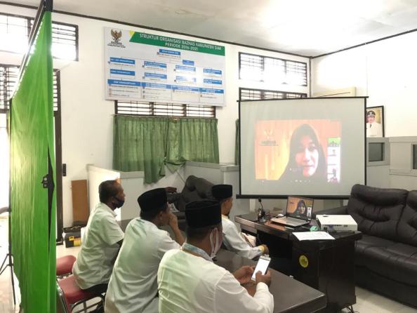 Baznas Kabupaten Siak Ikuti Acara Rakornas Bahas Penanganan Covid-19