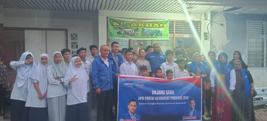 Sederhana, DPD Partai Demokrat Provinsi Riau Rakayakan HUT ke-23 di Panti Asuhan