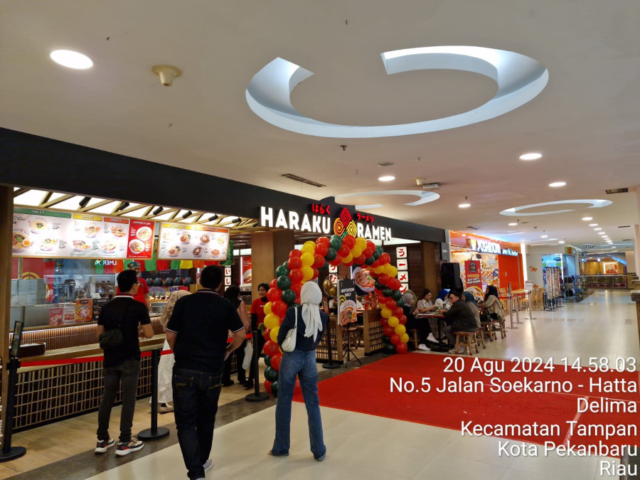 Halal dan Terjangkau, Haraku Ramen Buka di Mal SKA Pekanbaru