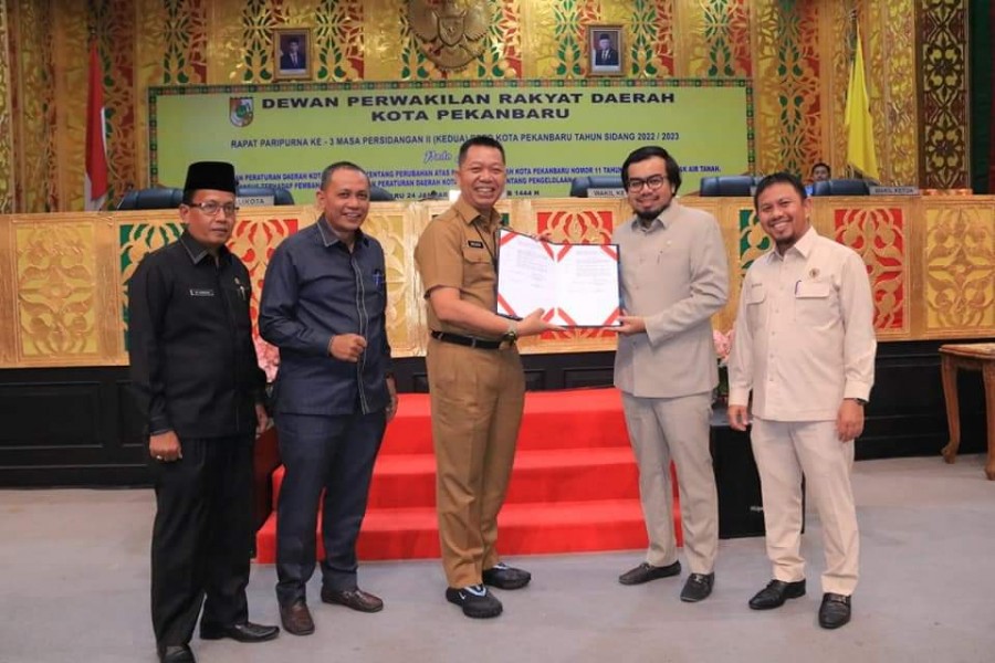 DPRD Pekanbaru Sahkan Perda Pengelolaan Air Limbah Domestik