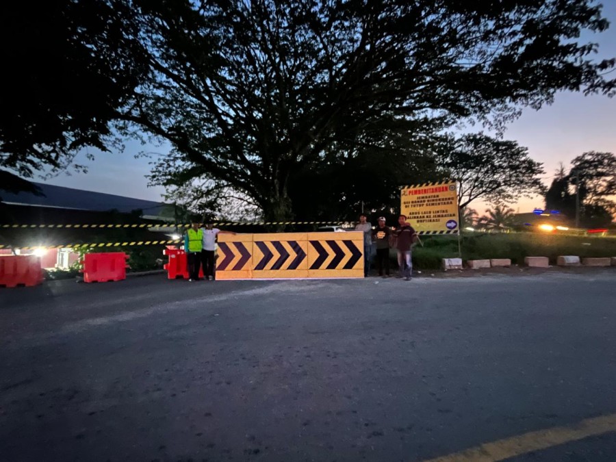 BPJN Tutup Sementara Jembatan Danau Bingkuang Arah Bangkinang