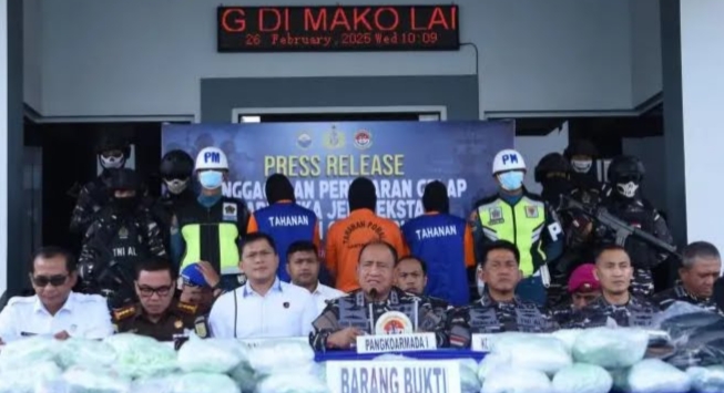 Aksi Cepat TNI AL, 60 Ribu Pil Ekstasi Senilai Rp21 Miliar Disita di Perairan Kepri