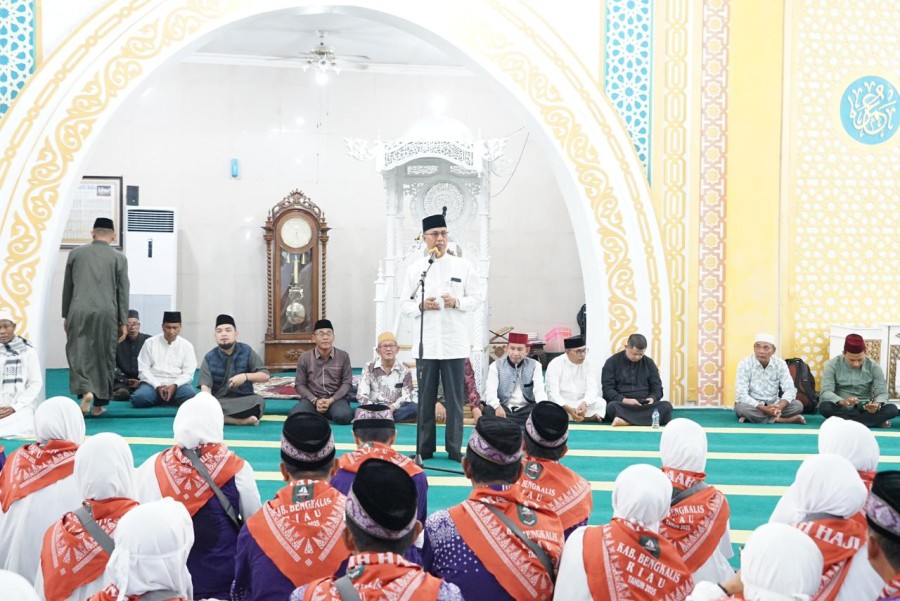 Sebanyak 167 JCH Bengkalis Kloter 12 Dilepas ke Embarkasi Batam