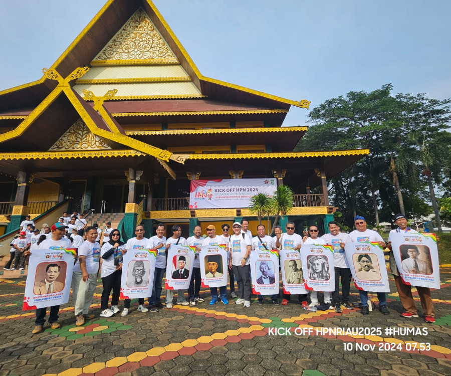 Bersamaan Kick Off HPN 2025, PWI Pusat Peringati Hari Pahlawan di Anjungan Riau TMII