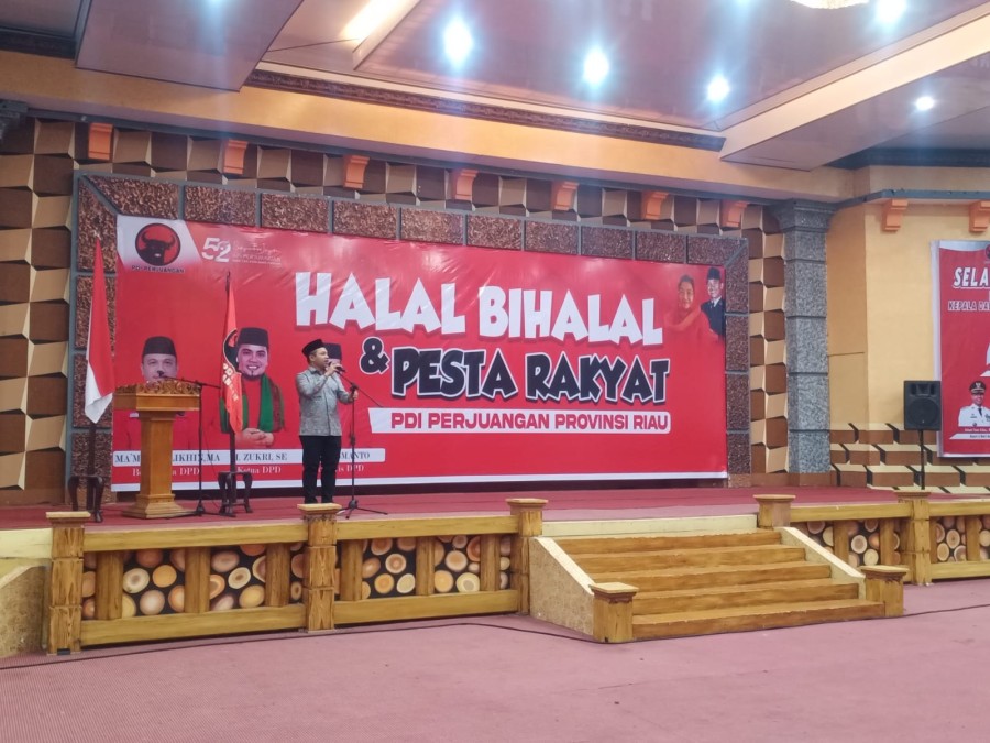 PDIP Riau Gelar Halal Bihalal, Teguhkan Dukungan untuk Pemerintahan Abdul Wahid