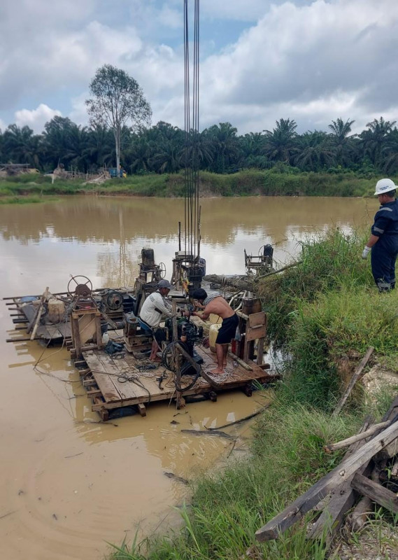 Polsek Tapung Amankan 3 Mesin Tambang Ilegal di Desa Petapahan