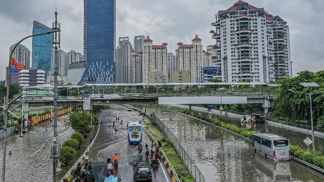 Wilayah Jakarta Kembali Direndam Banjir di Mana-mana