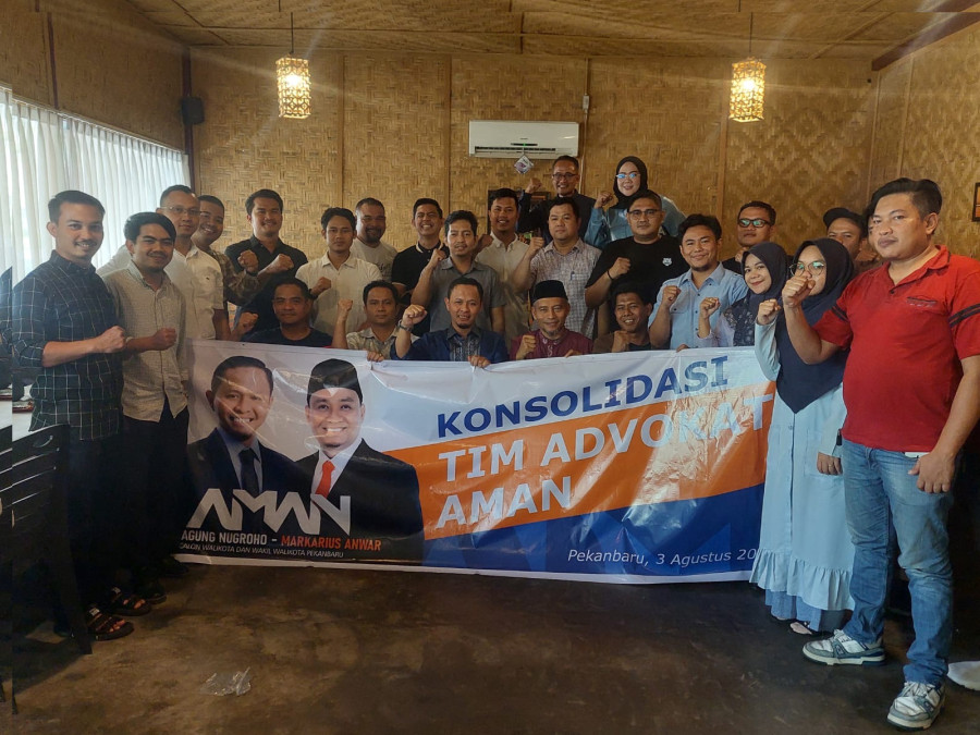 Kolaborasi Membangun Pekanbaru, 50 Advokat Merapat ke Bapaslon AMAn