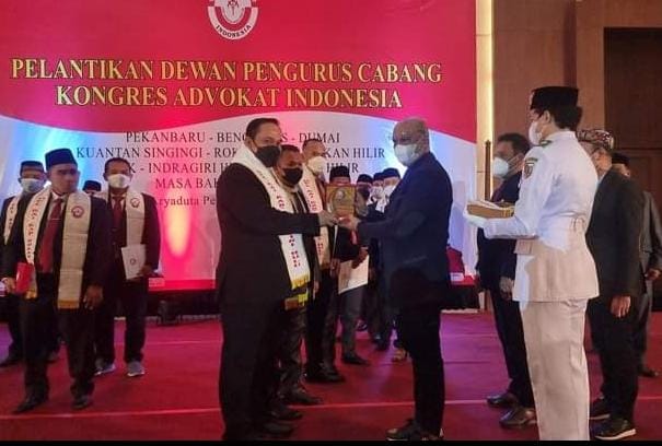 Dilantik Jadi Ketua KAI Inhu-Inhil,  Hafizon Ingin Perjuangkan Penegakan Hukum 