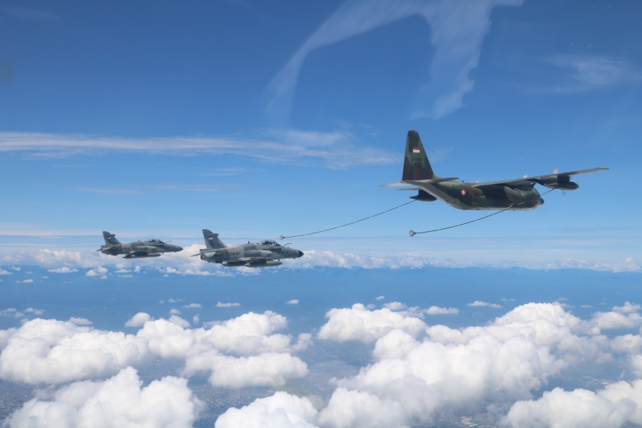 Skadron Udara 12 TNI AU Ikuti Latihan AAR dan Edukasi Dirgantara di Medan
