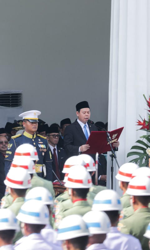 Sultan B. Najamudin Bacakan Pembukaan UUD 1945 dalam Upacara Hari Lahir Pancasila 2025