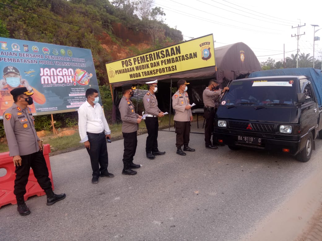 Larang Warga Mudik, Polda Riau Dirikan 58 Pos Penyekatan