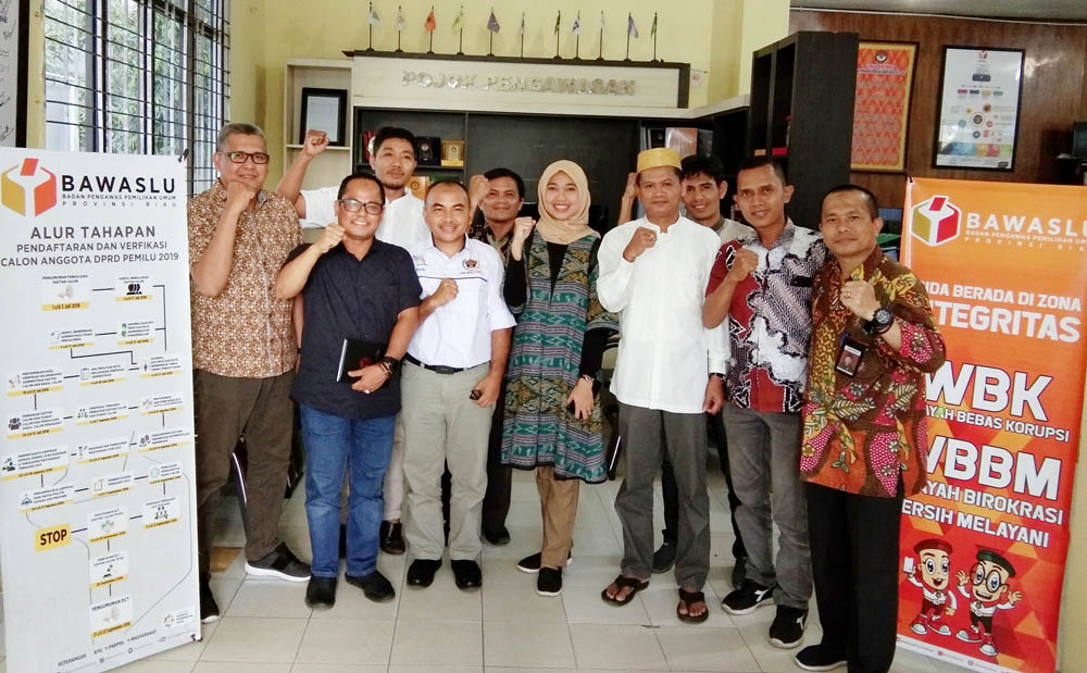 Bangun Sinergi Kawal Pemilu, Mappilu PWI Riau Gelar Pertemuan dengan Bawaslu
