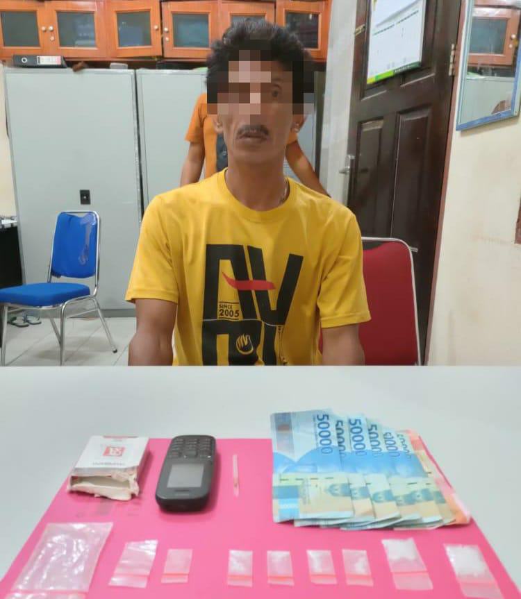 Satresnarkoba Polres Kampar Ringkus Pemasok Sabu di Desa Sungai Sarik