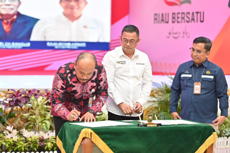 BPJS Ketenagakerjaan-PWI Riau Tanda Tangani MoU Perlindungan Wartawan