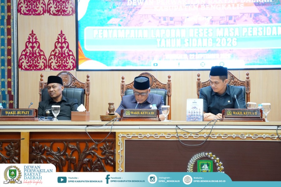 DPRD Bengkalis Serahkan Hasil Reses, Aspirasi Warga Jadi Catatan Pembangunan