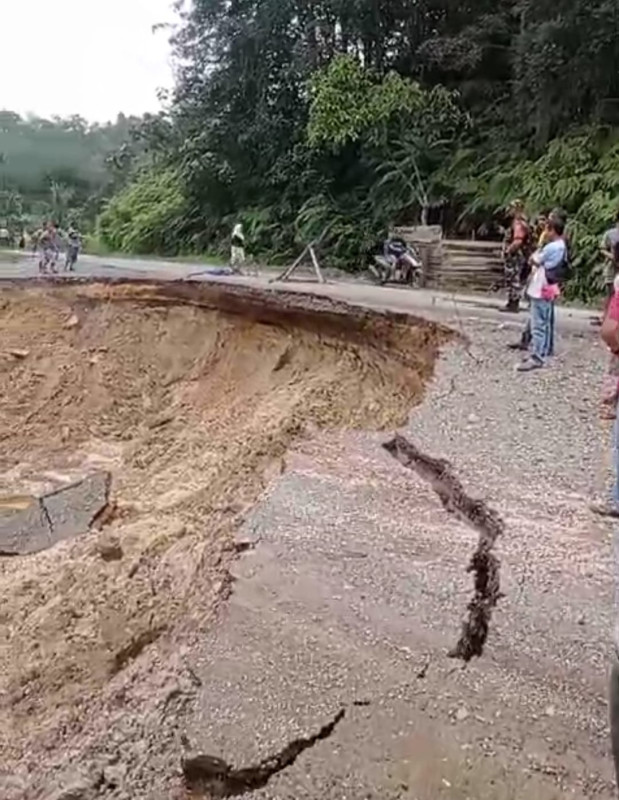 Pasca Longsor, Jalan Nasional di Kuansing Sistem Buka Tutup