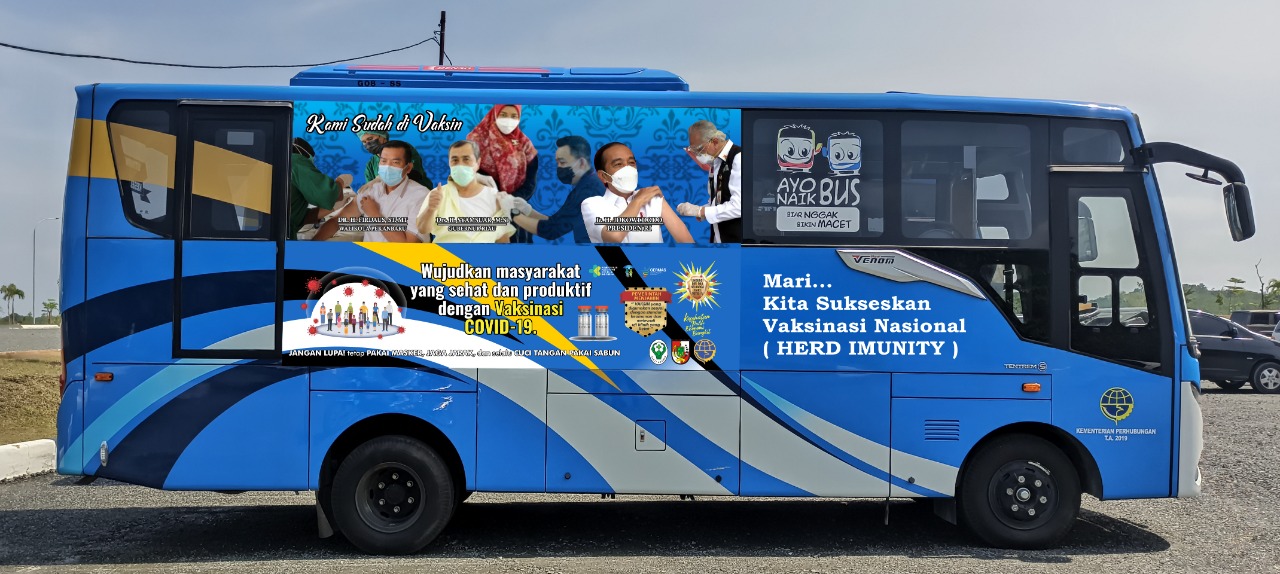 Bus Vaksinasi Keliling Pekanbaru Dioperasikan hingga Akhir Desember 2021
