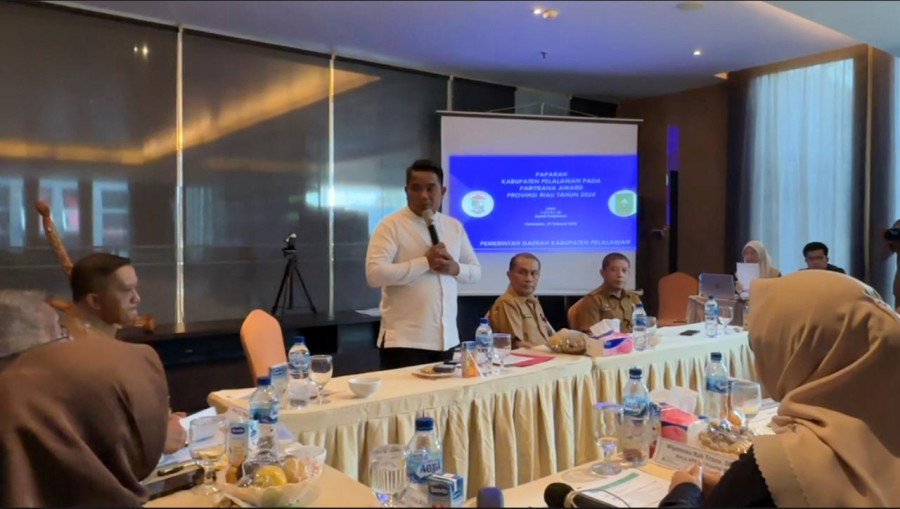Bupati Zukri Ikuti Wawancara Paritrana Award Provinsi Riau 2024