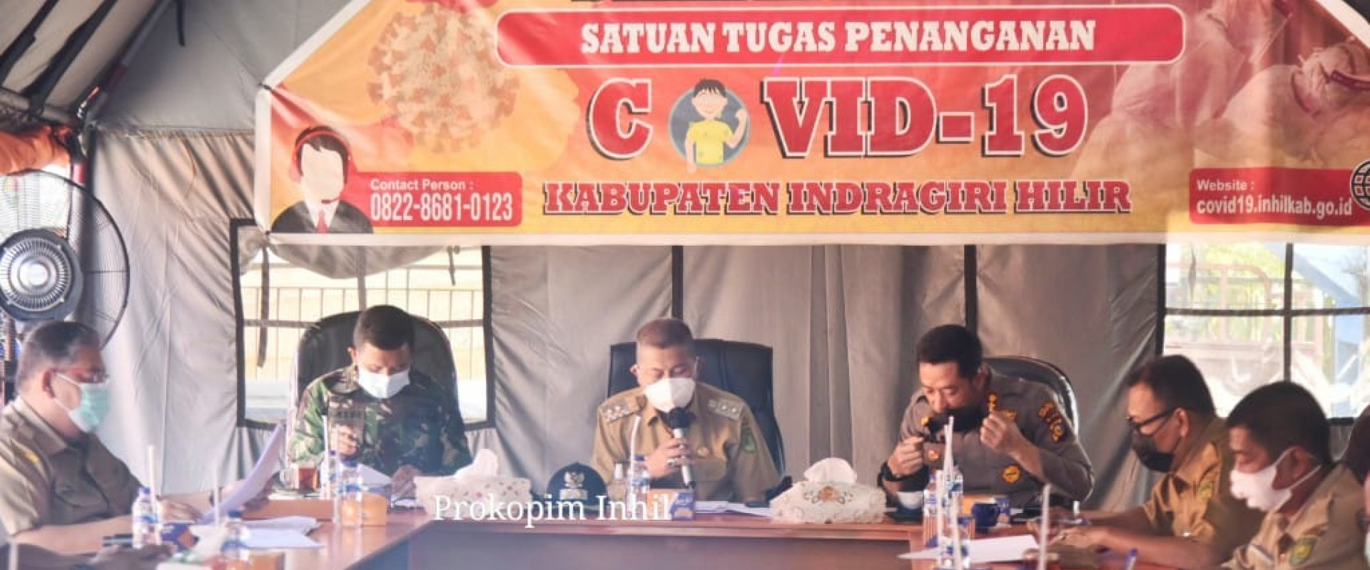 Tindak Lanjut Instruksi Mendagri Tentang PPKM, Wabup Diskusi Bersama Tim Satgas Covid-19