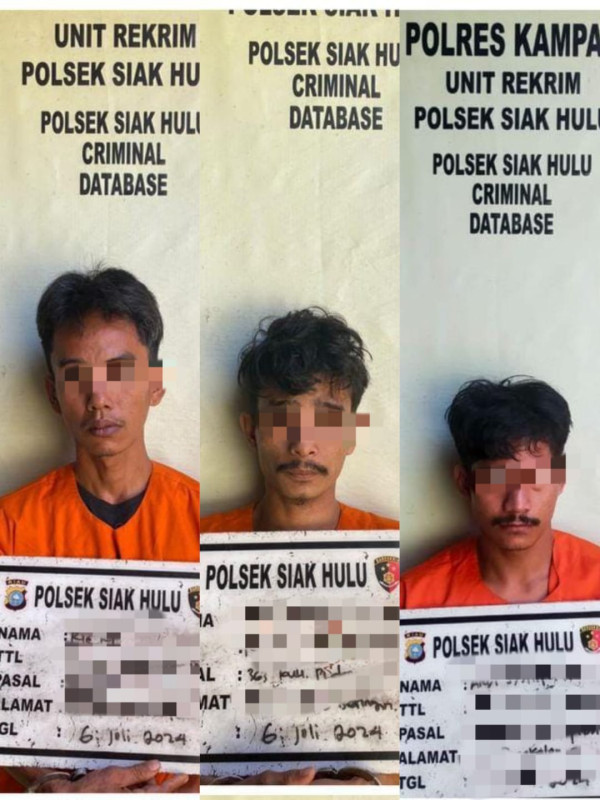 Pelaku dan Penadah Curanmor Digulung Polsek Siak Hulu