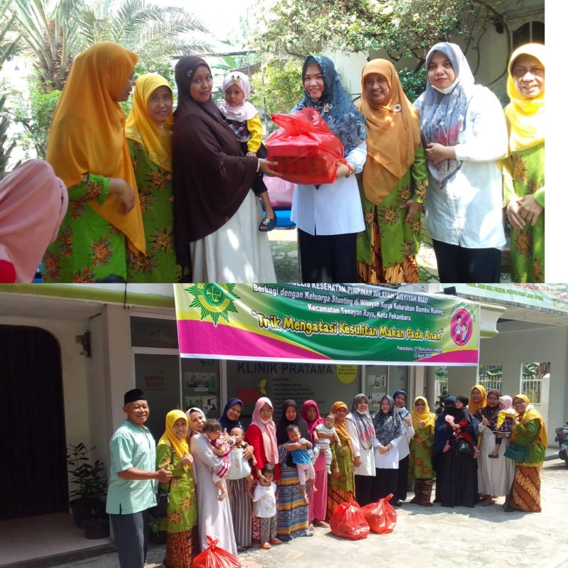Majelis Kesehatan PW Aisyiyah Riau,  Bagi Paket Stunting pada Balita