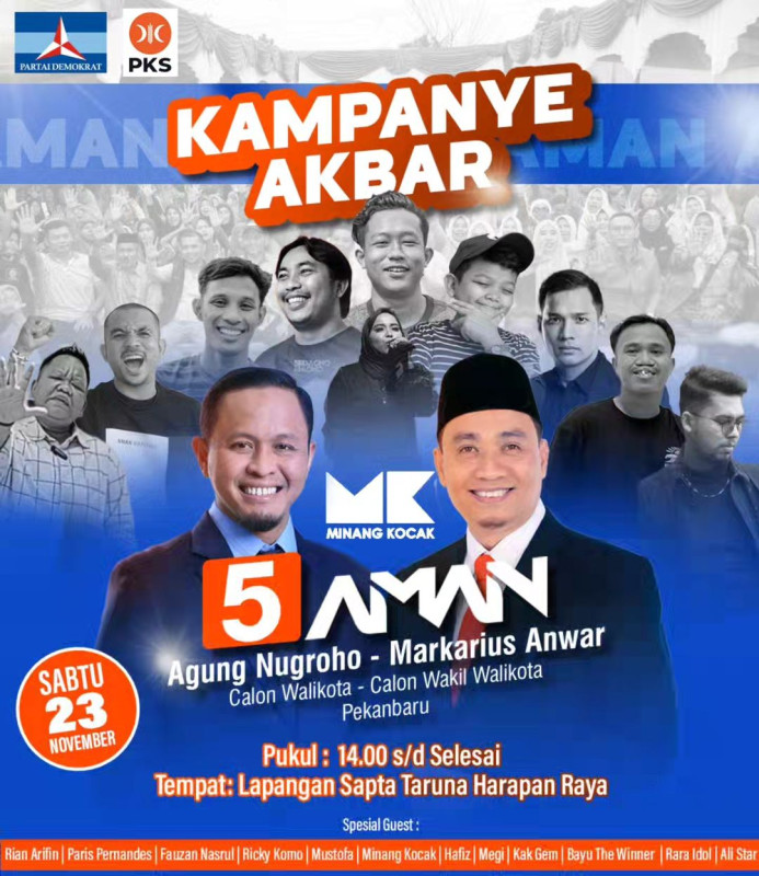 Hari Ini, Kampanye Akbar Paslon AMAn Undang 10 Ribu Pendukung