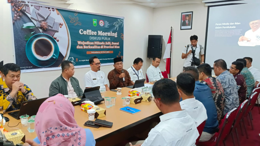 Bahas Program Siaran Pilkada, KPID Riau Gelar Coffee Morning dan Diskusi Publik