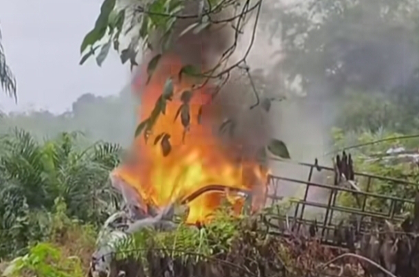 Kepergok Curi Kerbau, Satu Pick Up Dibakar Warga Muara Jalai
