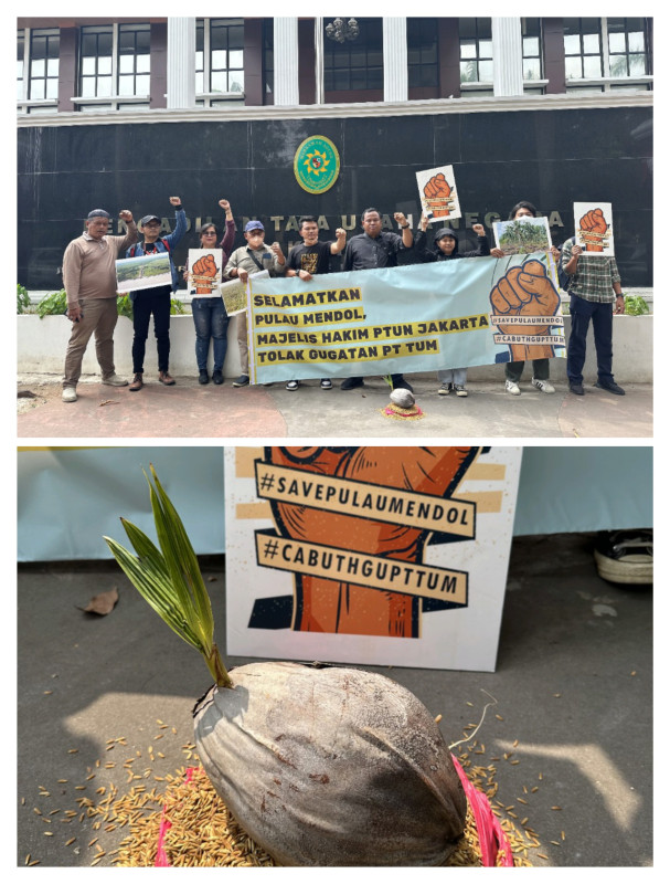 PTUN Jakarta Tolak Gugatan PT TUM, Masyarakat Pulau Mendol Ucap Syukur