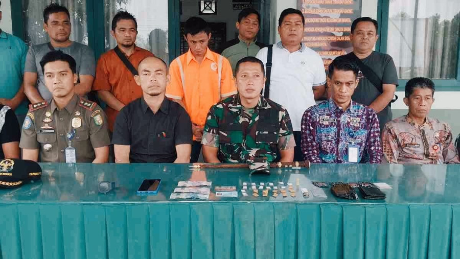 Kodim 0302/Inhu Amankan Tersangka dan 25 Paket Sabu di Kuansing