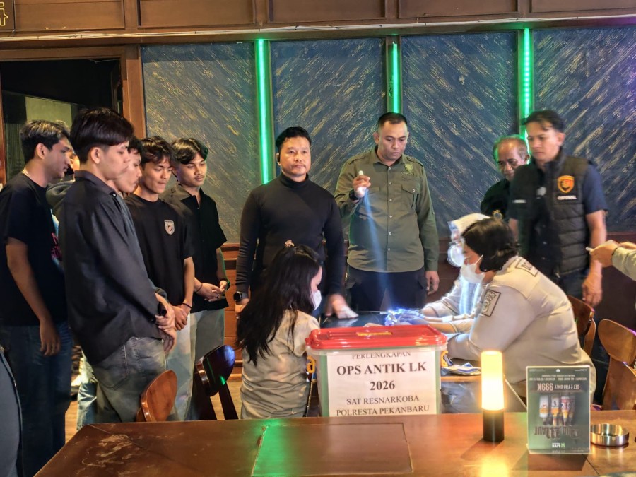 Satres Narkoba Pekanbaru Sisir THM, Satu Orang Positif Narkoba