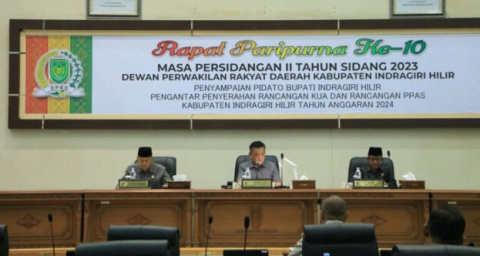 DPRD Inhil Gelar Rapat Paripurna Penetapan RKPD 2024