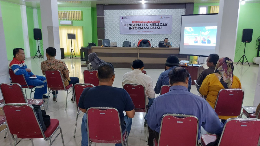 AJI Pekanbaru Gelar Workshop Kenali dan Lacak Hoaks di Wilayah Operasional PHR