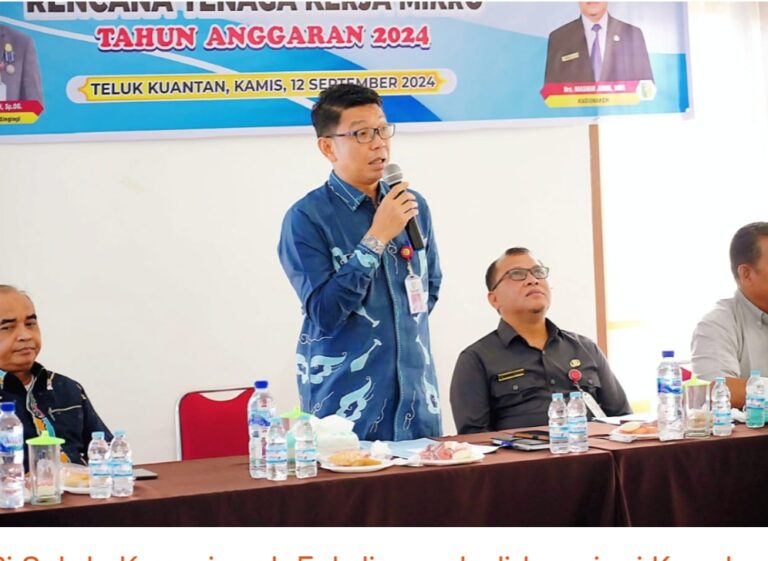 Pj Sekda Kuansing Buka Sosialisasi dan Bimtek Rencana Tenaga Kerja Mikro