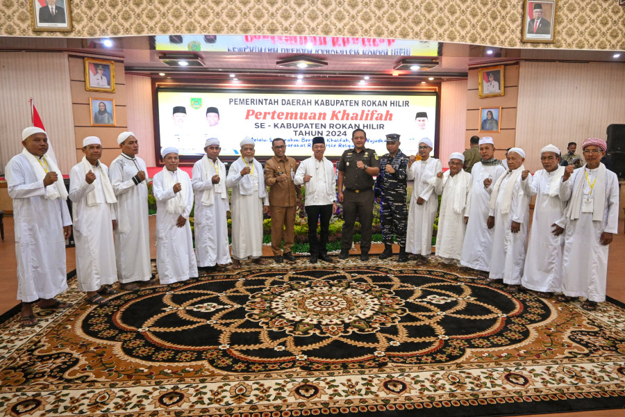 Silaturahmi Khalifah, Bupati Afrizal Minta Kemenag Rohil Data Rumah Suluk