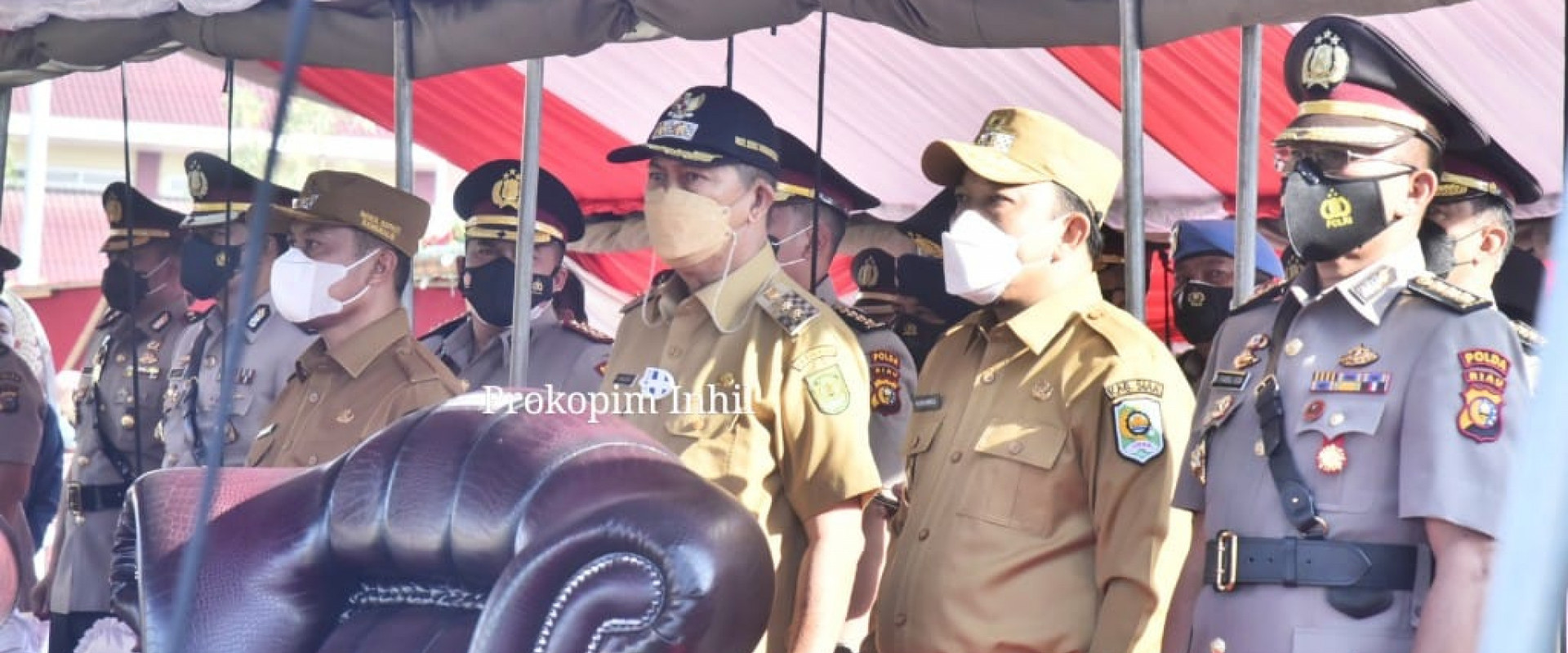 Wabup Inhil Hadiri Pelantikan dan Pengambilan Sumpah DIKTUKBA Polri T.A 2020-2021