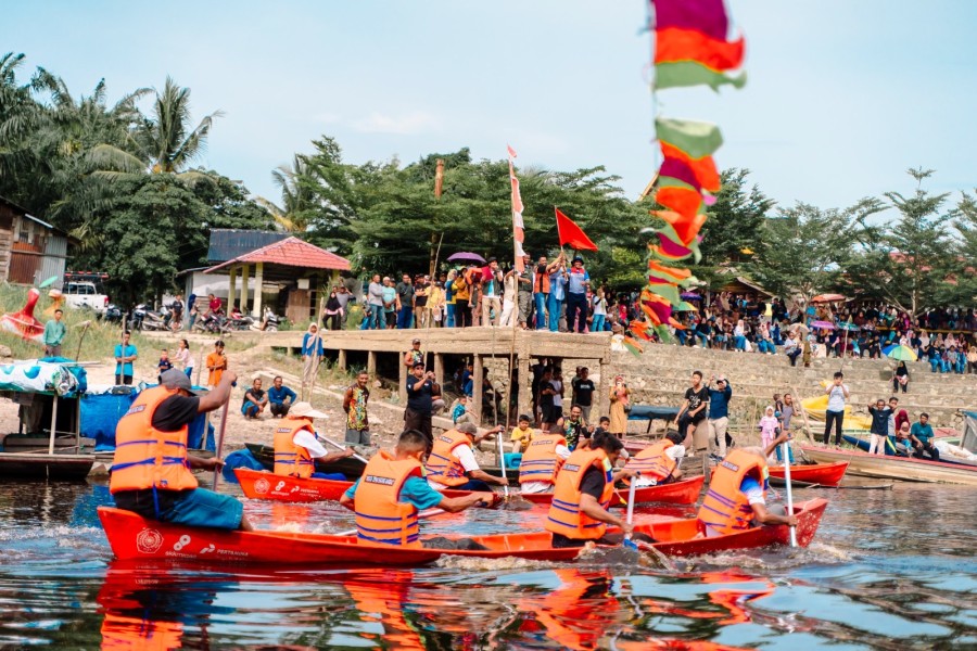 Lewat Event Pacu Sampan, PHR Dorong Pelestarian Budaya dan Ekonomi di Desa Balai Pungut